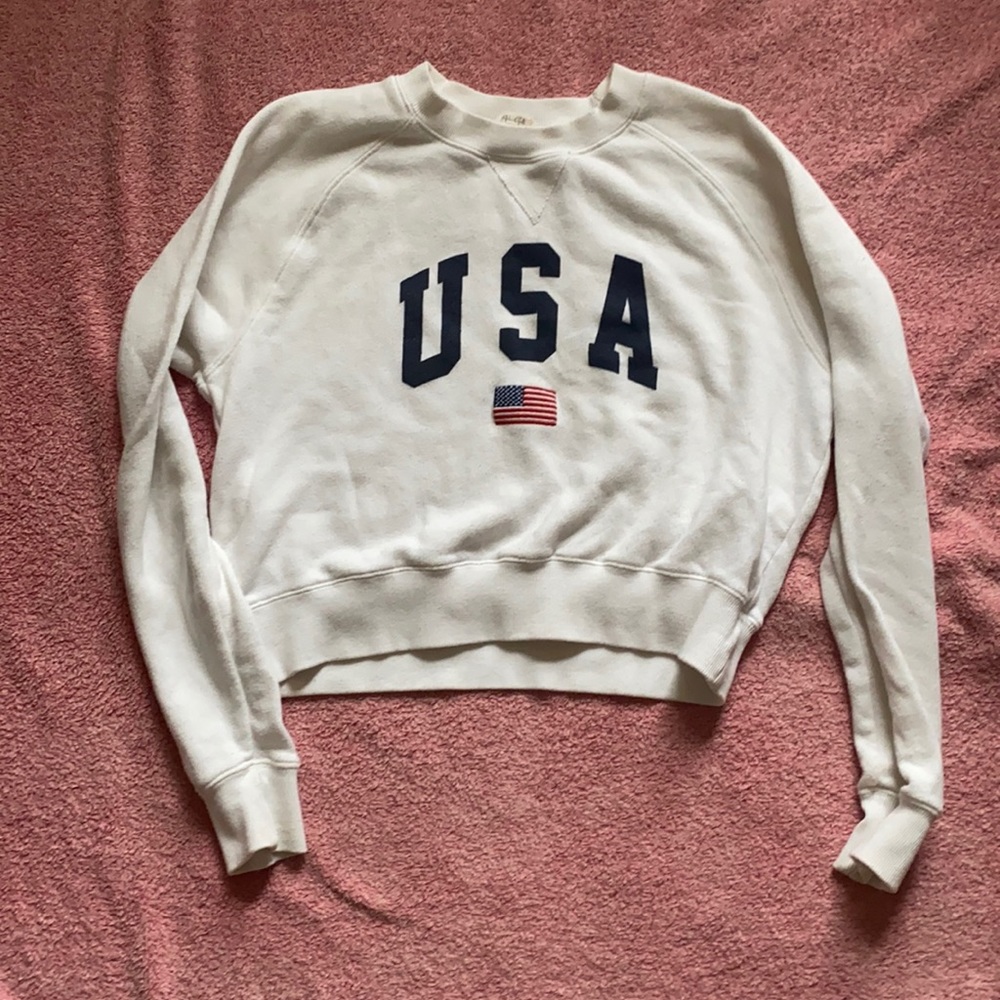 A white John galt crew neck